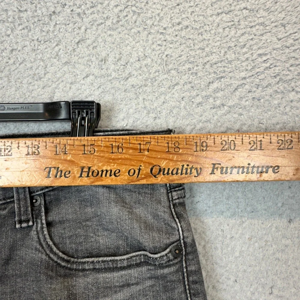 Levis 514 Jeans Mens 36X30 Straight Fit Grey Faded Stretch Denim Red Tab EUC